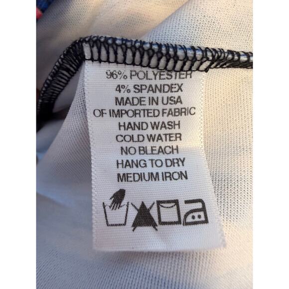 Johanne Beck Abstract Feather Print Sleeveless Cropped Vest XS NWT Made USA - Picture 8 of 8